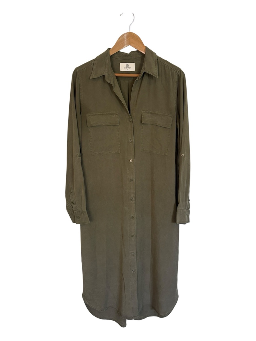 Aritzia Babaton Utility Dress Army Green Size Small